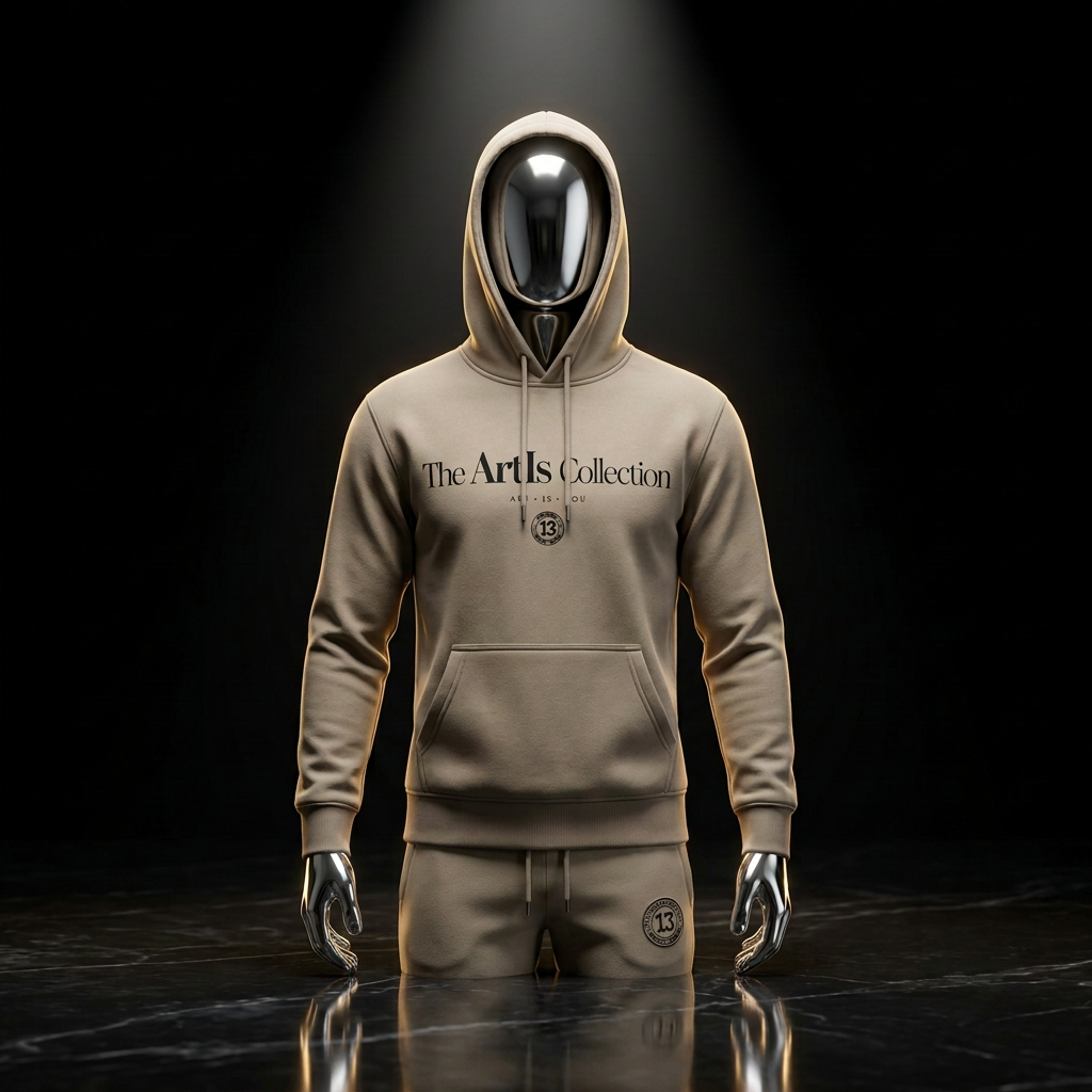 Art Is Taupe Sand Hoodie